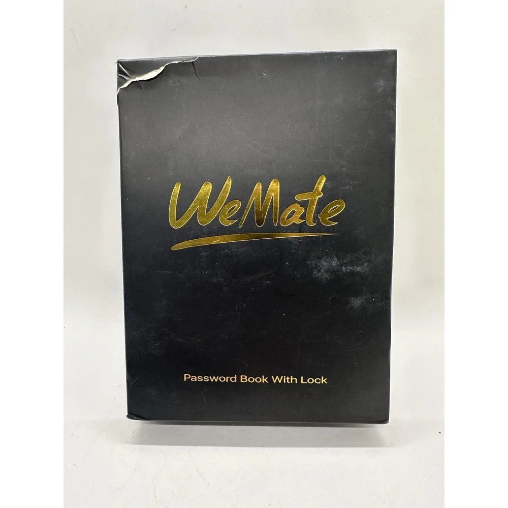 Wemate Password Book With‎ Lock, Password Book With Alphabetical Tabs